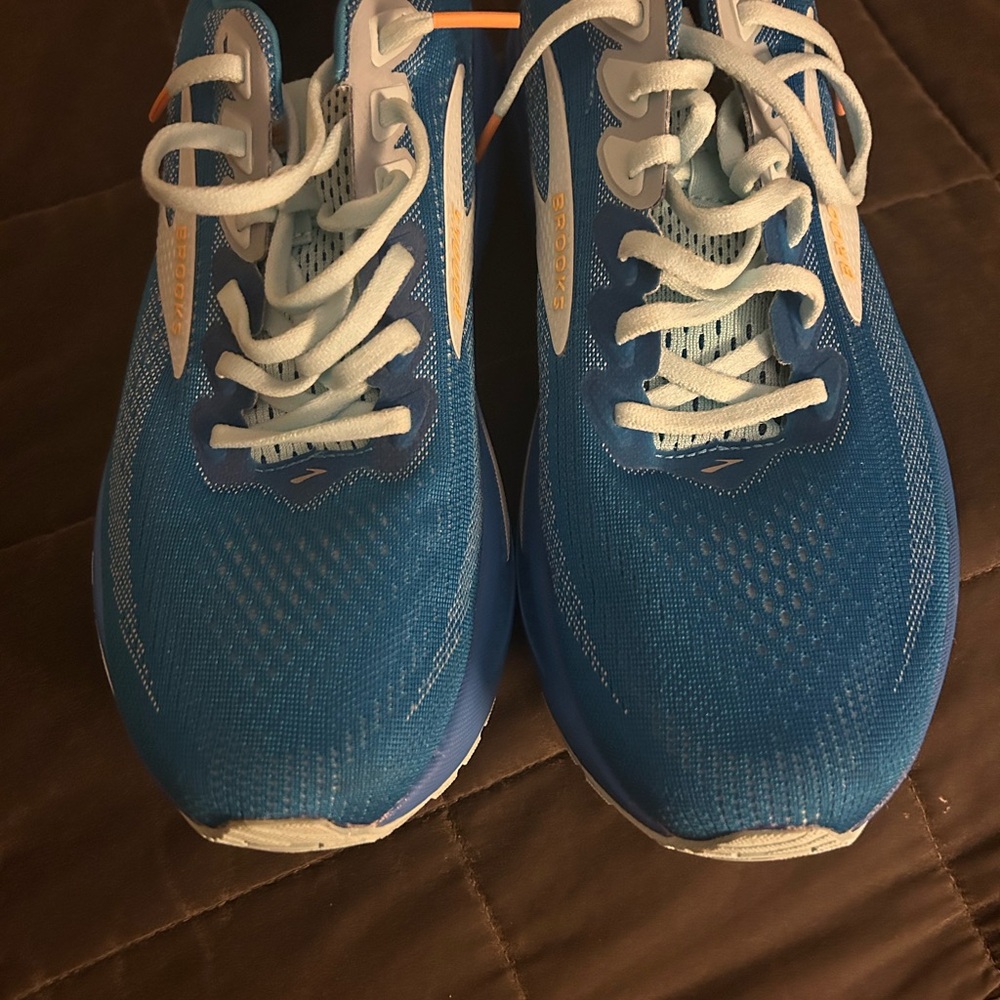 Brooks Blue and Orange Athletic Shoes - Picture 3 of 10